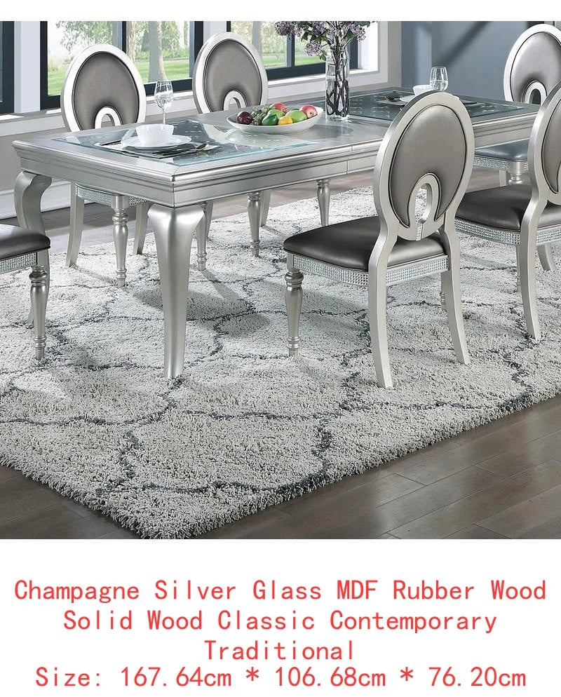 Dining Table Set Glass For Dining Room Home Furniture Collection