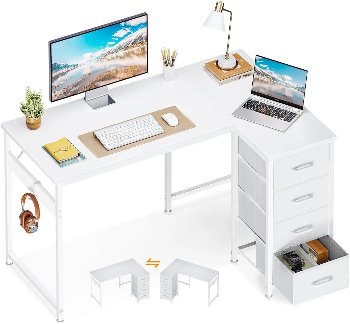 Desk L Shaped Computer Desk For Home Office Setup Now