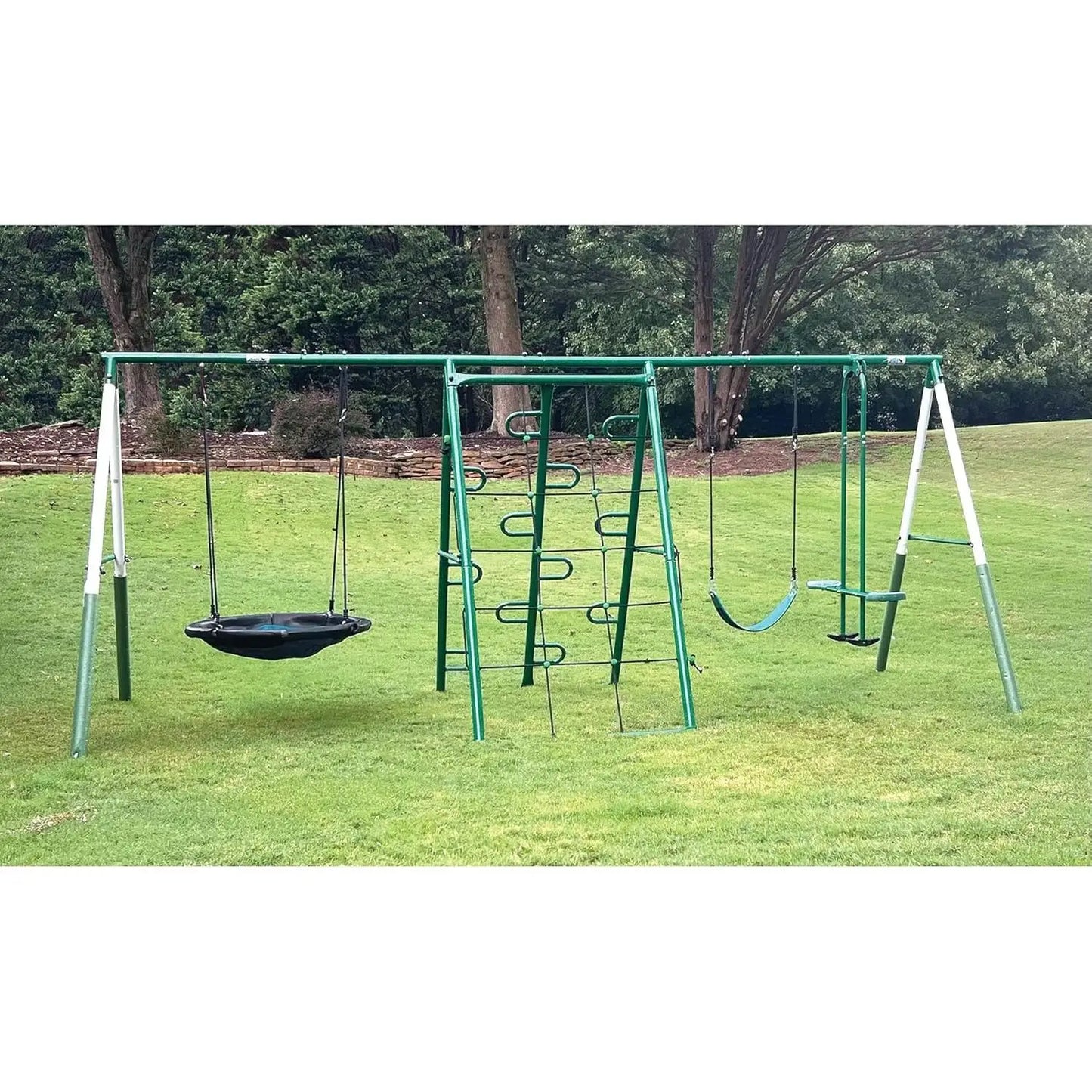Play Center Metal Swing Set for Backyard Family Fun