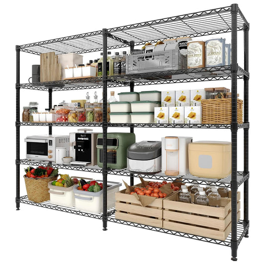 TWISTER.CK Heavy Duty Storage Shelves Metal 5-Tier System