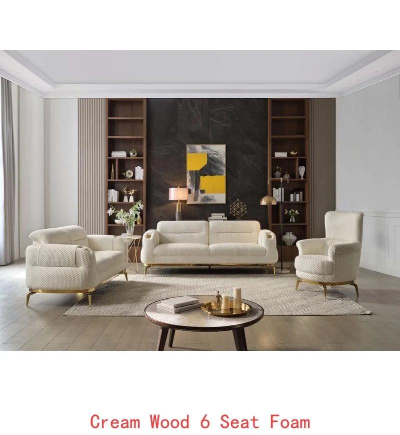 Living Room Set Wood Sofa Loveseat Chair Collection