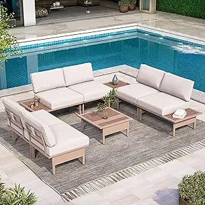 Lausaint Home Patio Conversation Set With Metal Frame