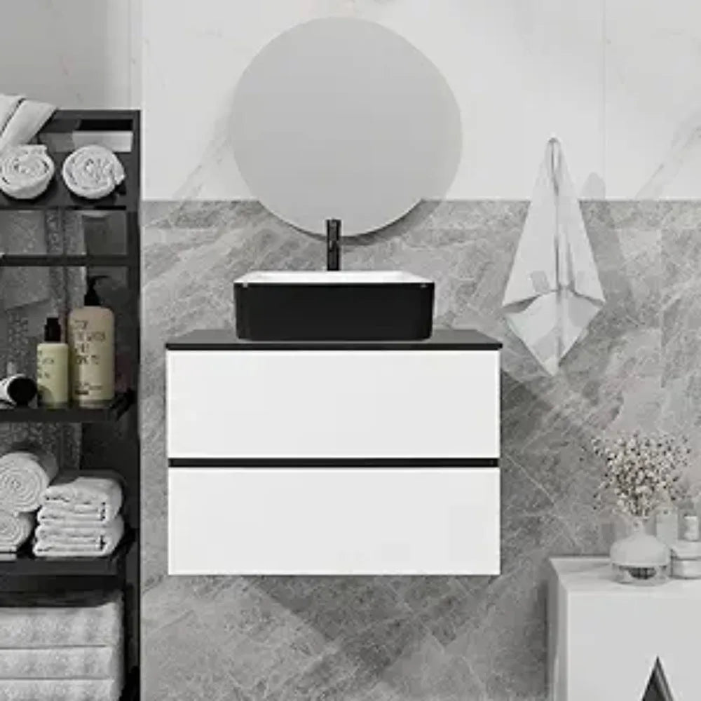 High-concerned Vanity Cabinet Wall Mounted Modern Two Drawers