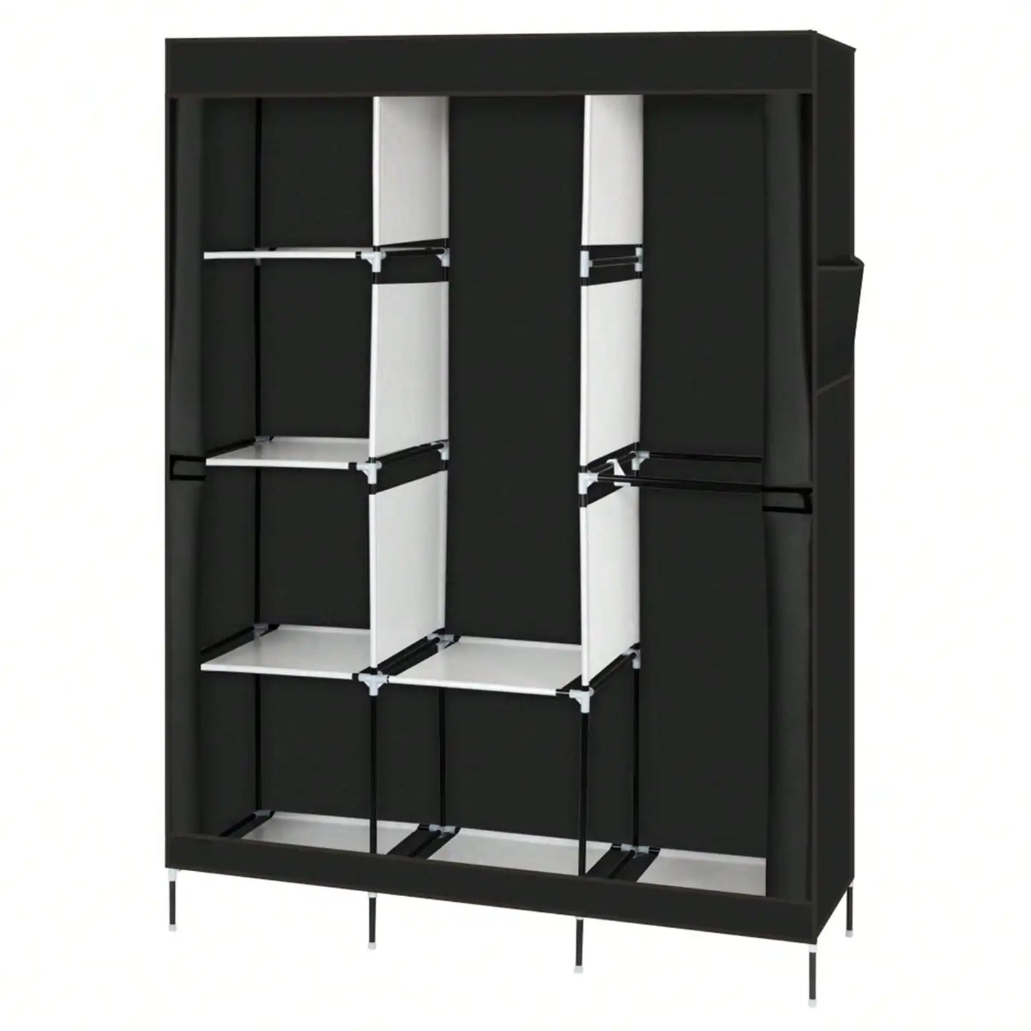 Wardrobe Portable Freestanding With Non-Woven Fabric Shelving