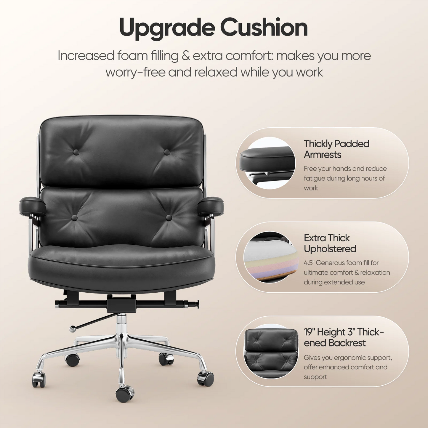 Ergonomics Office Chair Mesh Back Lumbar Support Flip Up Armrests