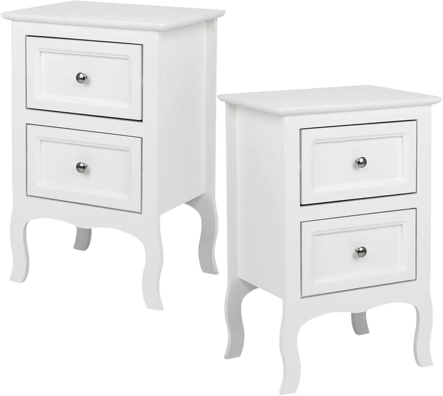 Nightstands With Drawers Vintage Farmhouse Wood For Bedroom Decor