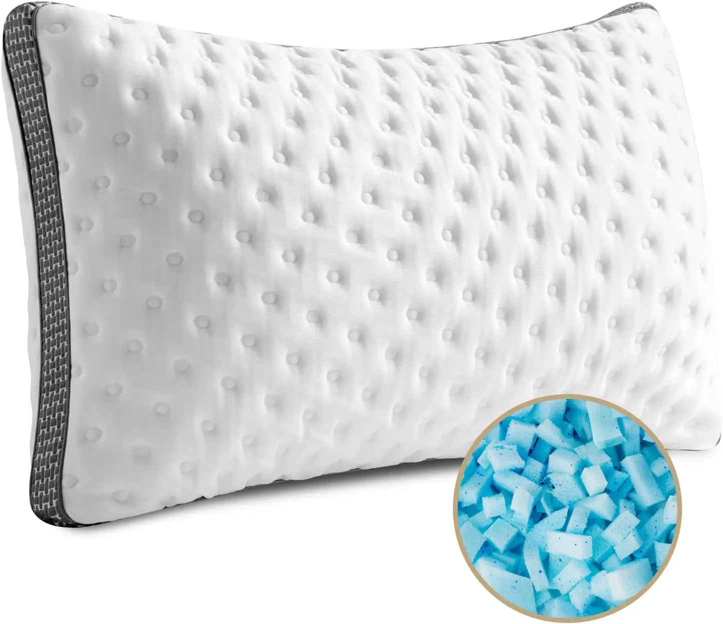 BedStory Pillow Cooling Gel Memory Foam, Medium Firm CertiPUR-US