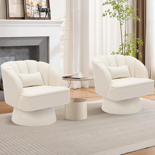 Acekool Armchair 360 Degree Swivel For Living Room Comfort