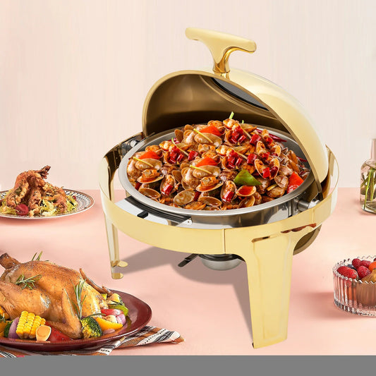 Hign-Concerned Chafing Dish Set, 201 Stainless Steel, Thick Frame