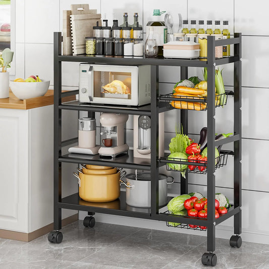 Cabinet Storage Rack 4-Tier Organizer For Kitchen Essentials