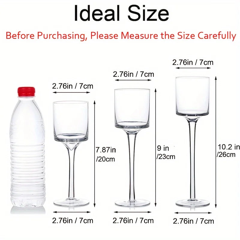 Candle Holders Glass Tealight Stands for Wedding Decor