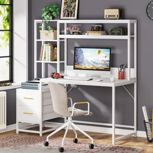 Little Tree Computer Desk Storage Shelves For Home Office